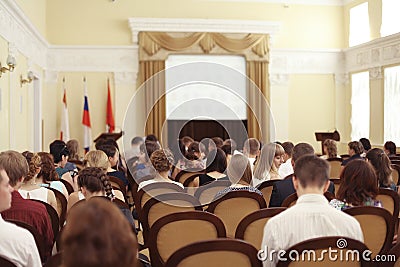 Vologda, RUSSIA â€“ JUNE 6: Rewarding young professionals in the administration of Vologda JUNE 6, 2014 Editorial Stock Photo